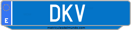 Matrícula de taxi DKV