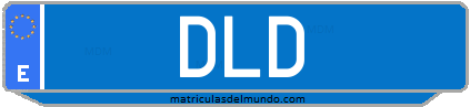 Matrícula de taxi DLD