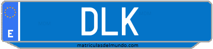 Matrícula de taxi DLK