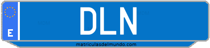 Matrícula de taxi DLN