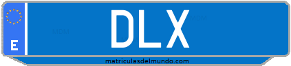 Matrícula de taxi DLX