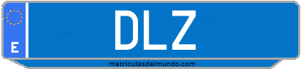 Matrícula de taxi DLZ