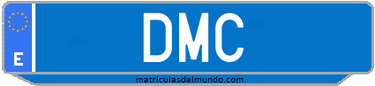 Matrícula de taxi DMC