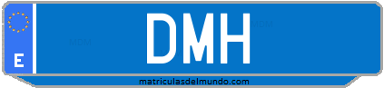 Matrícula de taxi DMH