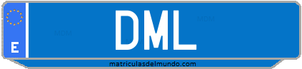 Matrícula de taxi DML