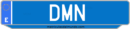 Matrícula de taxi DMN