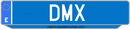 Matrícula de taxi DMX