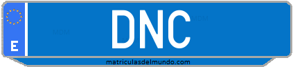 Matrícula de taxi DNC