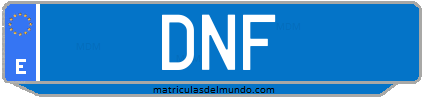 Matrícula de taxi DNF