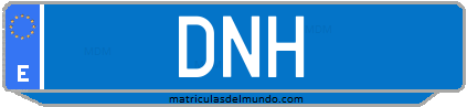 Matrícula de taxi DNH