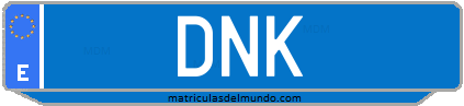 Matrícula de taxi DNK