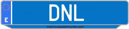 Matrícula de taxi DNL