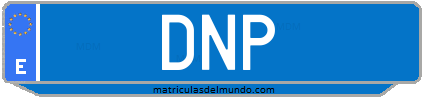 Matrícula de taxi DNP