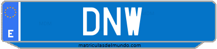 Matrícula de taxi DNW