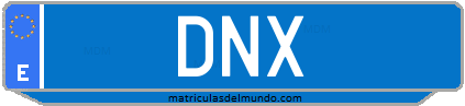 Matrícula de taxi DNX