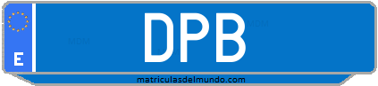 Matrícula de taxi DPB