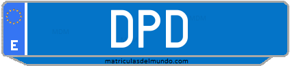 Matrícula de taxi DPD