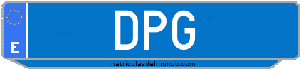 Matrícula de taxi DPG