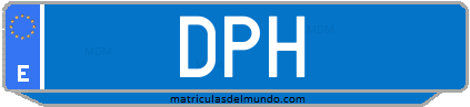 Matrícula de taxi DPH