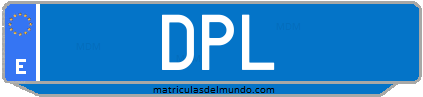 Matrícula de taxi DPL