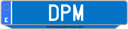 Matrícula de taxi DPM