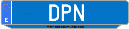 Matrícula de taxi DPN