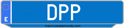 Matrícula de taxi DPP