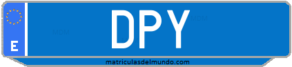 Matrícula de taxi DPY