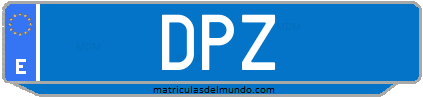 Matrícula de taxi DPZ