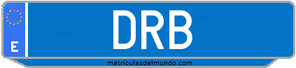 Matrícula de taxi DRB