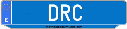 Matrícula de taxi DRC