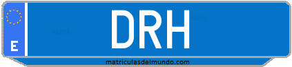 Matrícula de taxi DRH