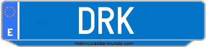 Matrícula de taxi DRK