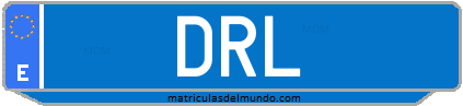 Matrícula de taxi DRL