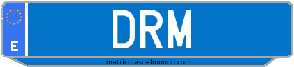 Matrícula de taxi DRM