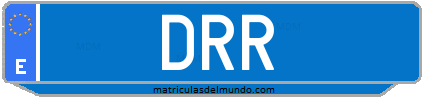 Matrícula de taxi DRR