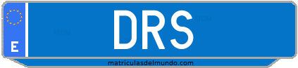 Matrícula de taxi DRS