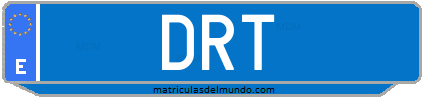 Matrícula de taxi DRT