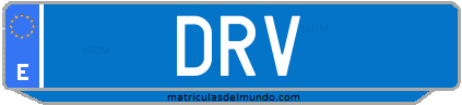 Matrícula de taxi DRV