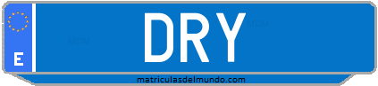 Matrícula de taxi DRY