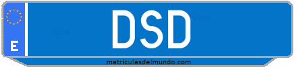Matrícula de taxi DSD