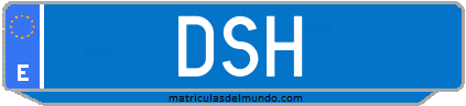 Matrícula de taxi DSH