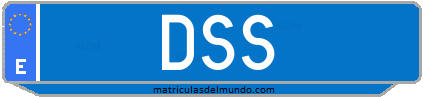 Matrícula de taxi DSS