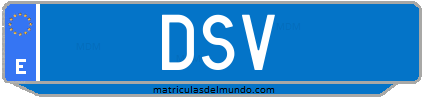 Matrícula de taxi DSV