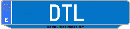 Matrícula de taxi DTL