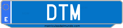 Matrícula de taxi DTM