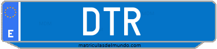 Matrícula de taxi DTR