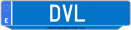 Matrícula de taxi DVL