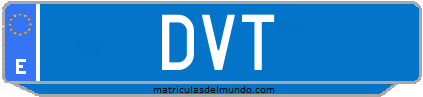 Matrícula de taxi DVT