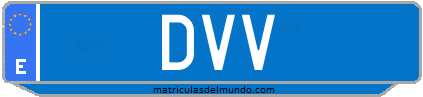 Matrícula de taxi DVV